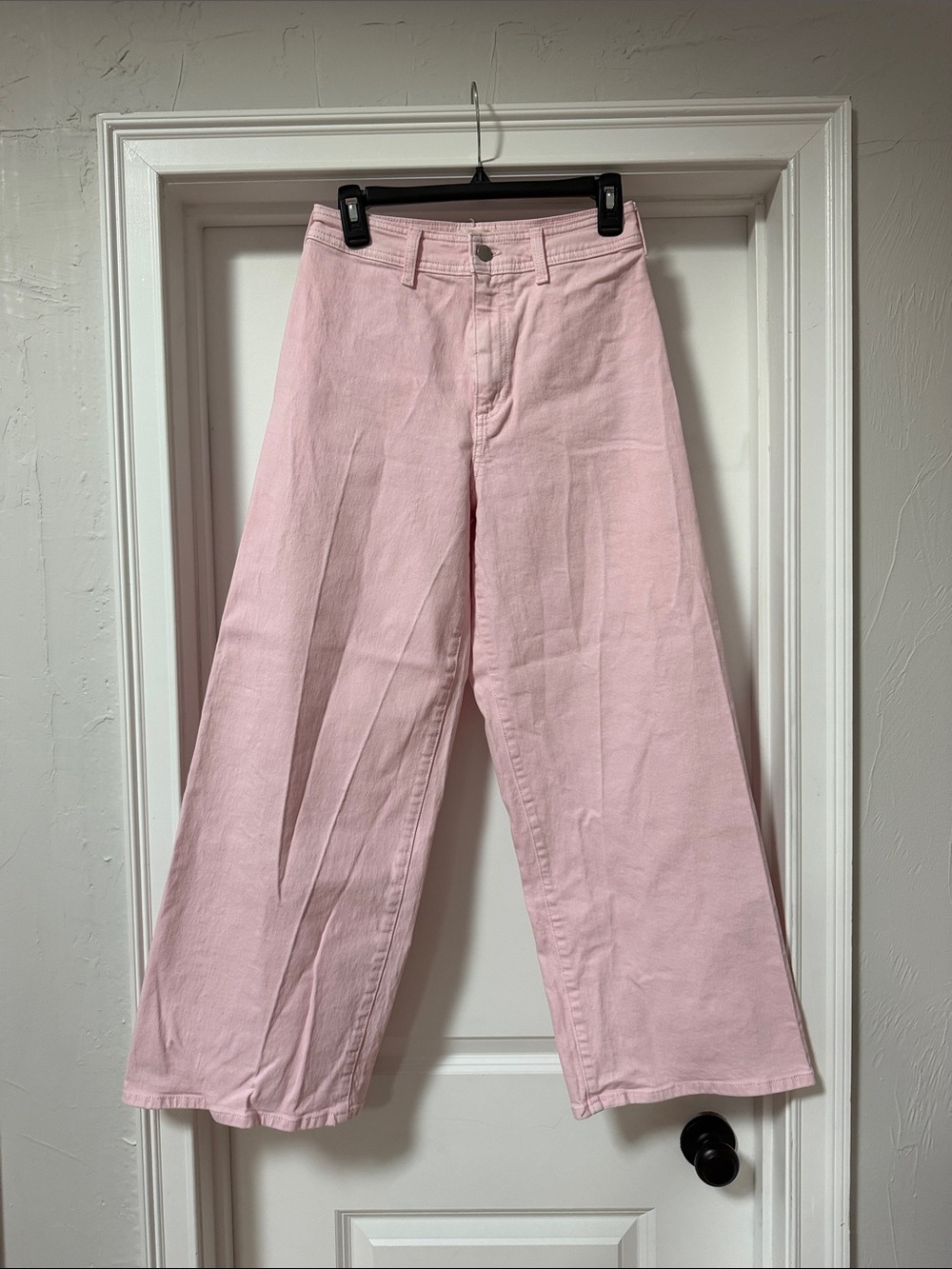 Threshold - Women's High-Rise Wide-Leg Jeans - Pink (size 4, 27” inseam)